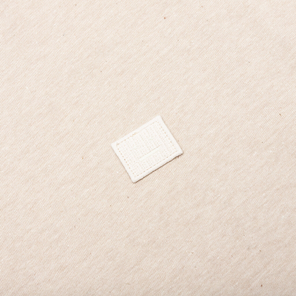 Face Logo Patch T-Shirt - Oatmeal Melange