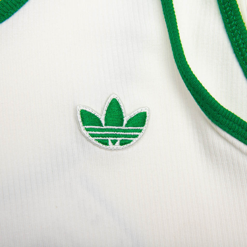 Women's Adidas x Sporty & Rich Tank Top - Off White/Green