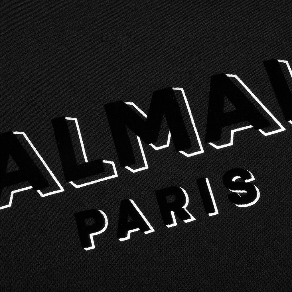Flock & Foil T-Shirt - Black/Silver