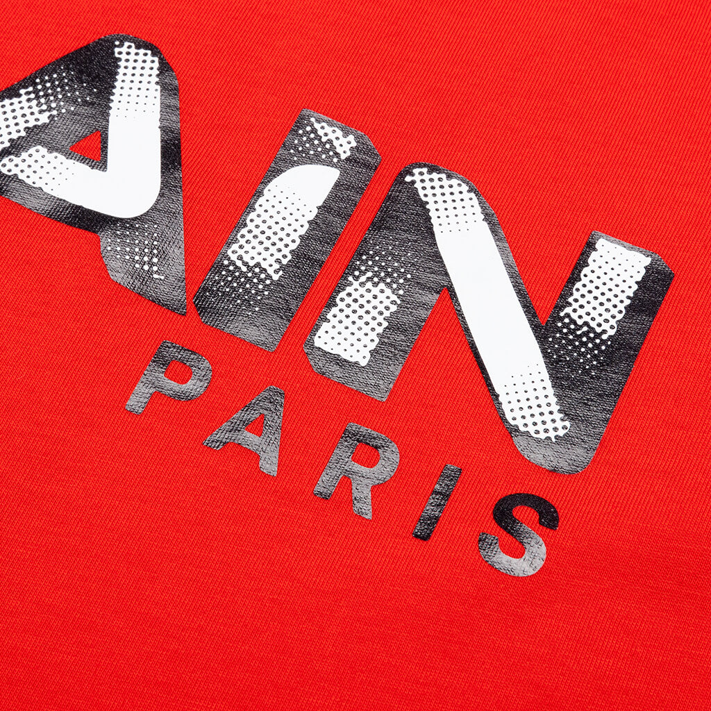 Printed T-Shirt - Rouge/Blanc