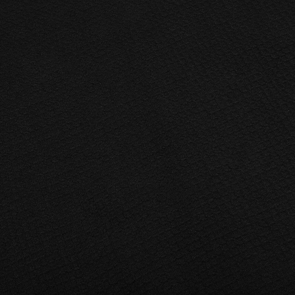 Mini Waffle Mock Neck T-Shirt - Washed Black