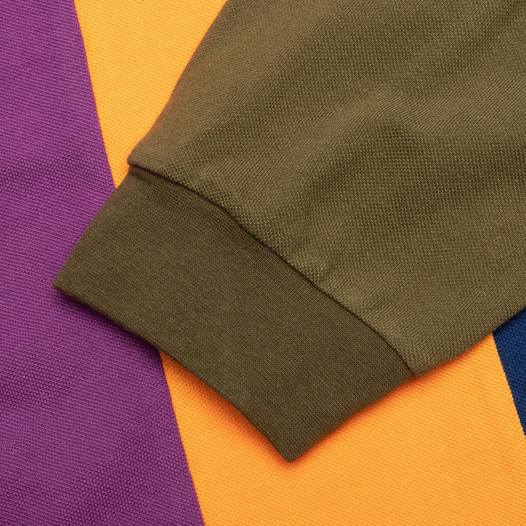 Vet Paneled L/S Mock Neck - Olive