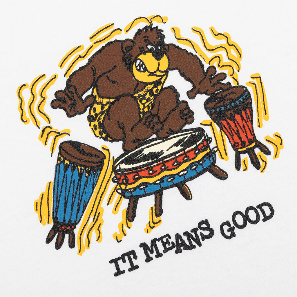 Gorilla Drums Tee - White