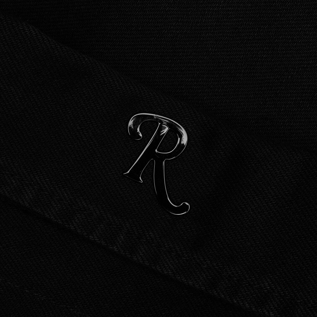 Mirrored Flag Logo Polar Fleece Hooded Pullover - Black