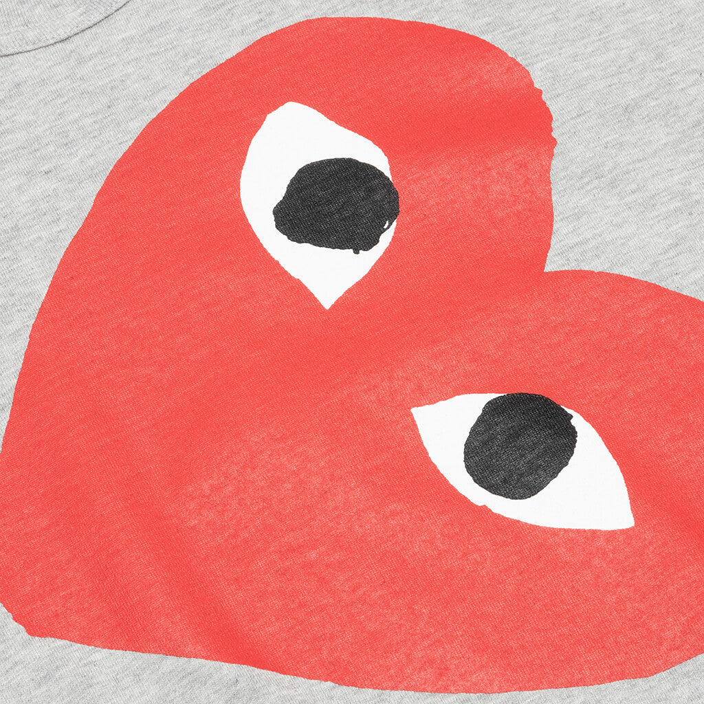 CDG Sideways Heart Tee - Grey