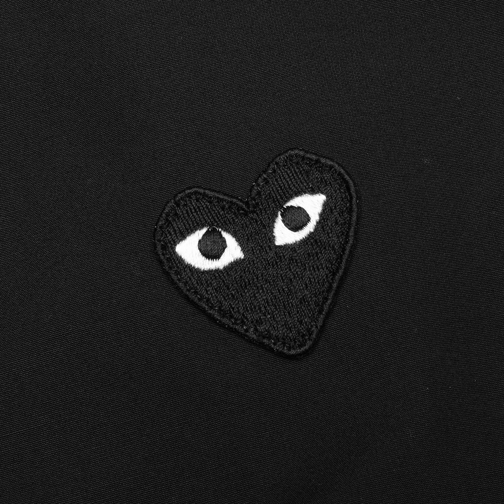 Women's Black Heart Button Up - Black