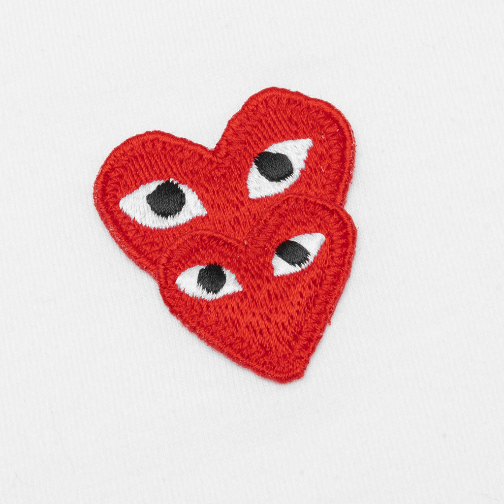 Women's Stacked Heart S/S T-Shirt - White
