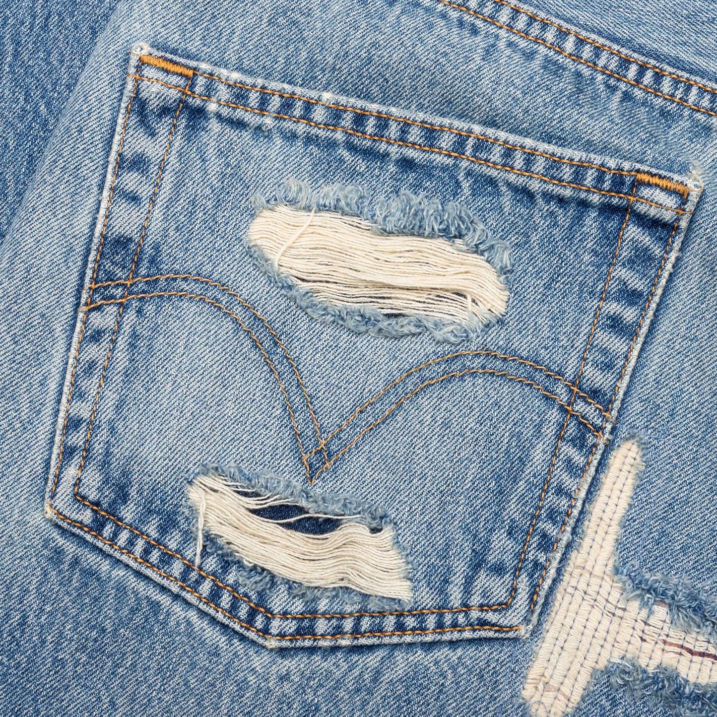 Denim Repair Pants - Indigo