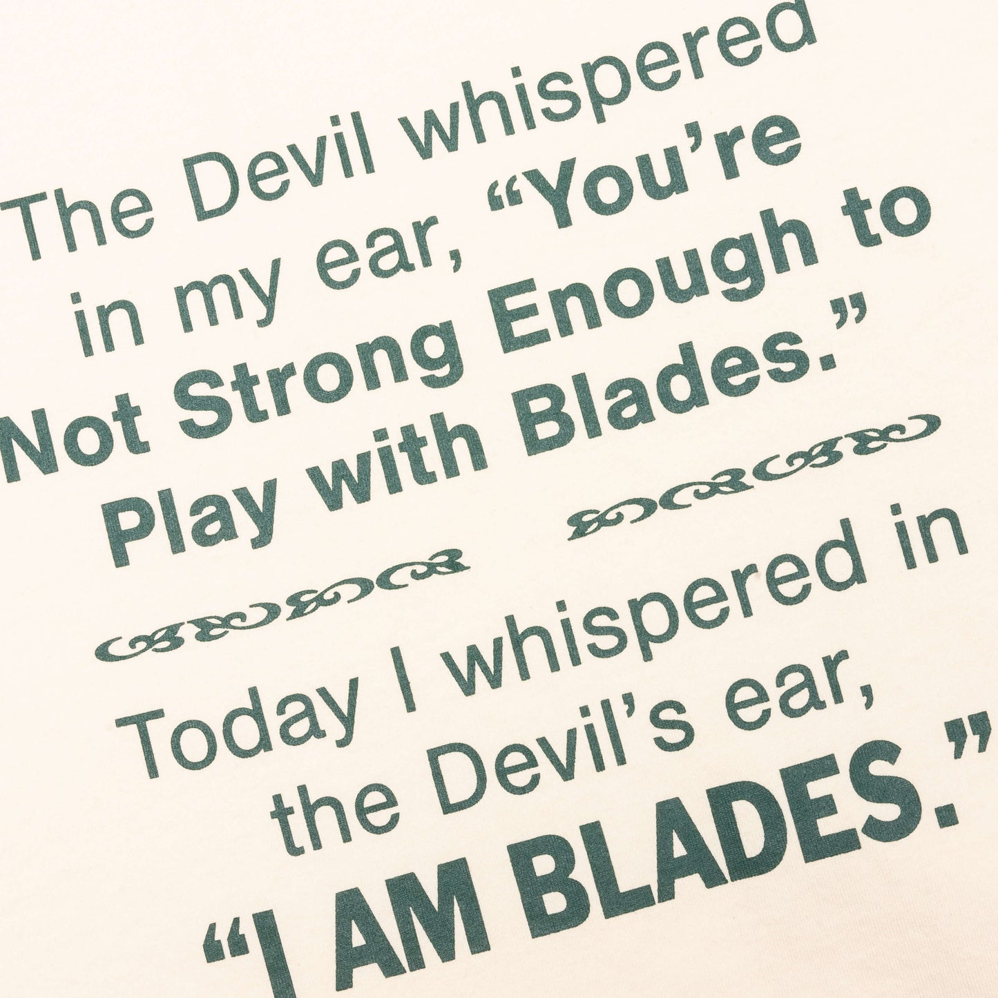 Devil Whispered T-Shirt - Bone