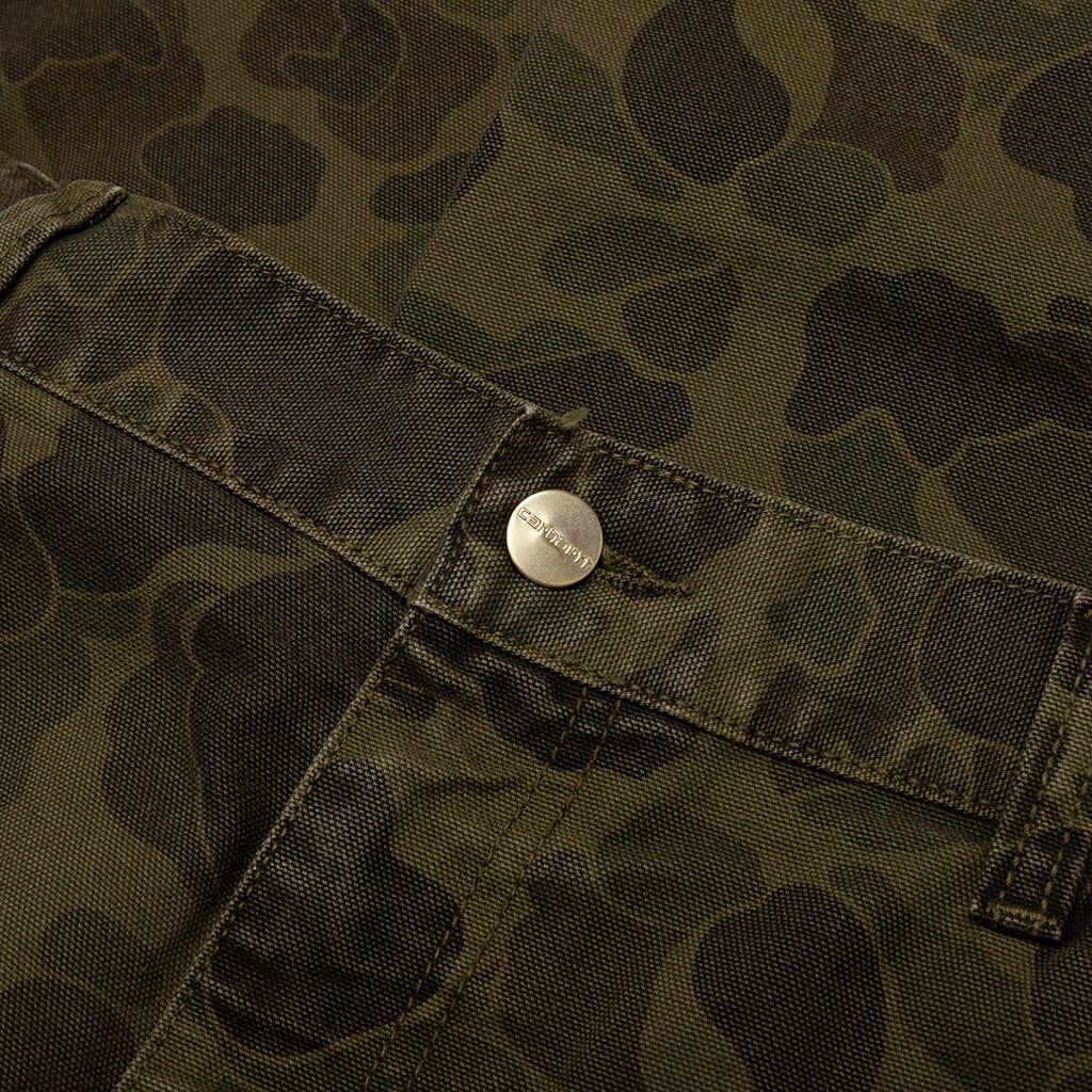 Duck Single Knee Pant Garment Dyed - Camo Duck Green/Office Green