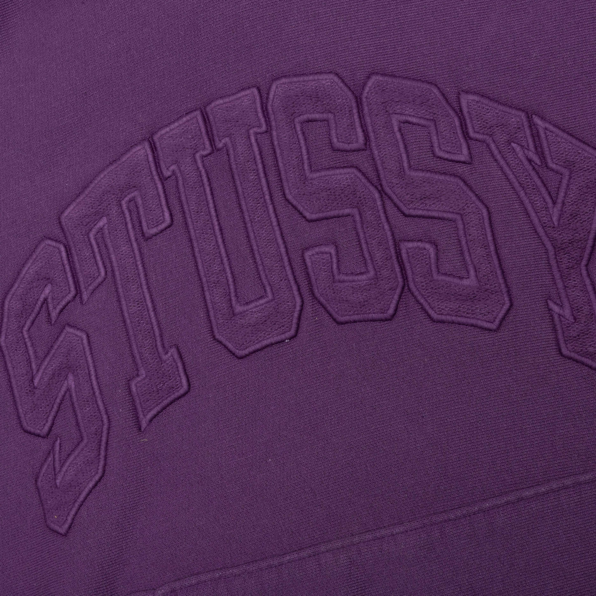 Embroidered Relaxed Hoodie - Purple