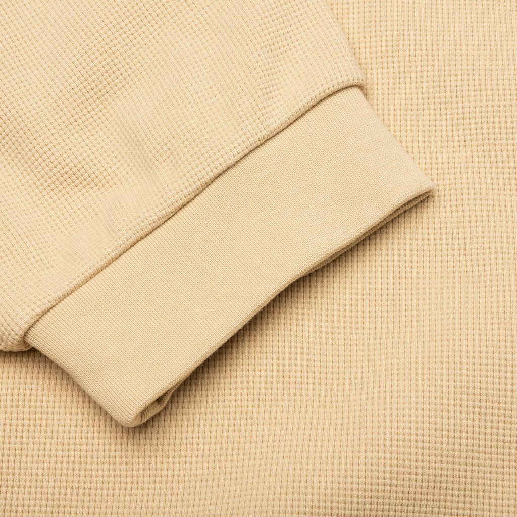S/S Waffle Sweatshirt - Sand