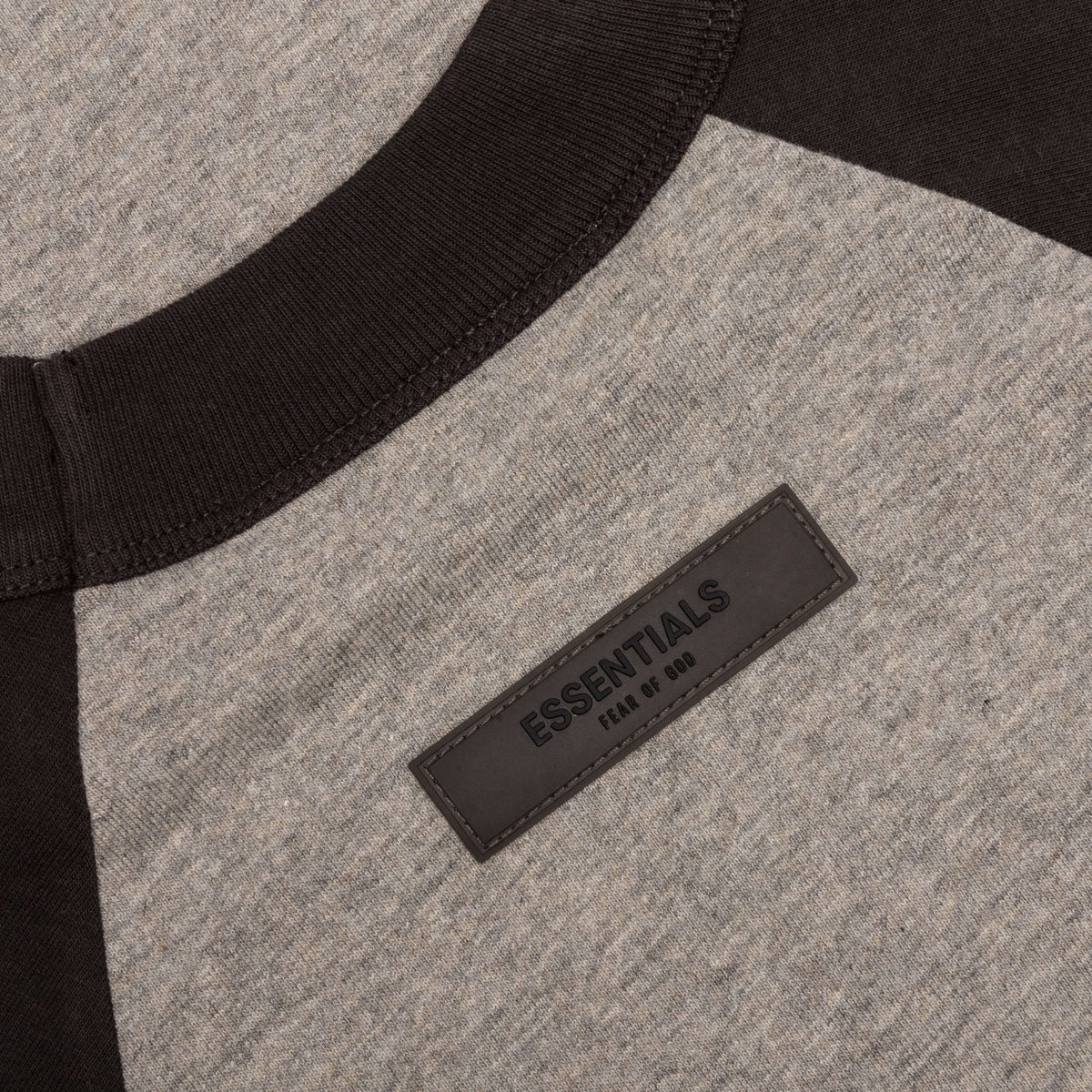 Essentials Kid's 3/4 Sleeve Baseball Tee - Dark Oatmeal