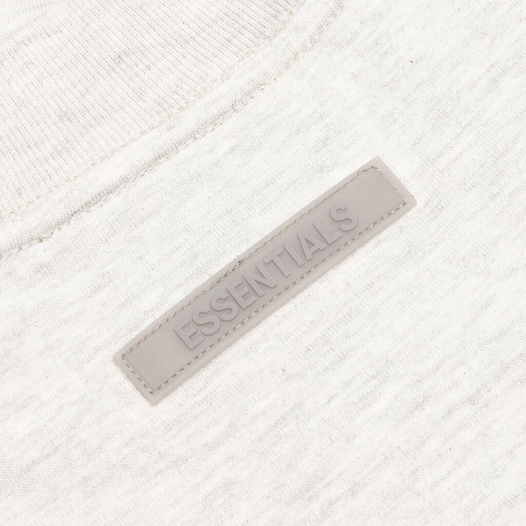 Essentials Kid's L/S Tee - Light Heather Oatmeal
