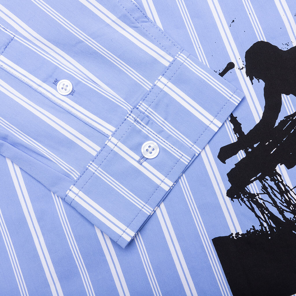 Fetch Button Down - Blue