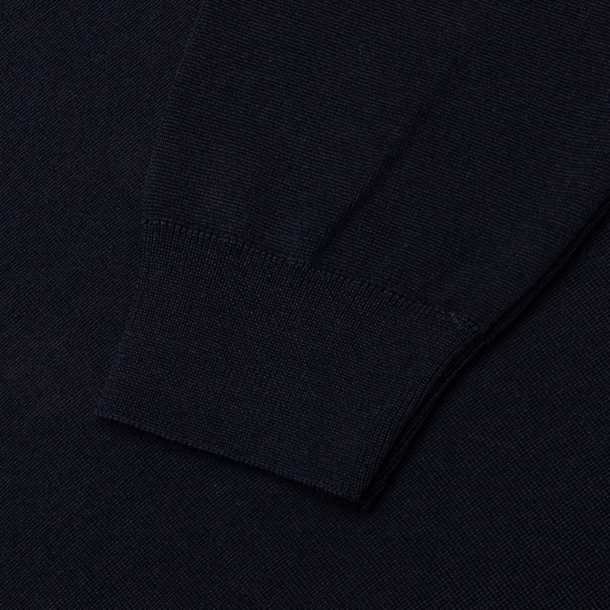 Flower Blob Knitted Polo Shirt - Midnight Blue