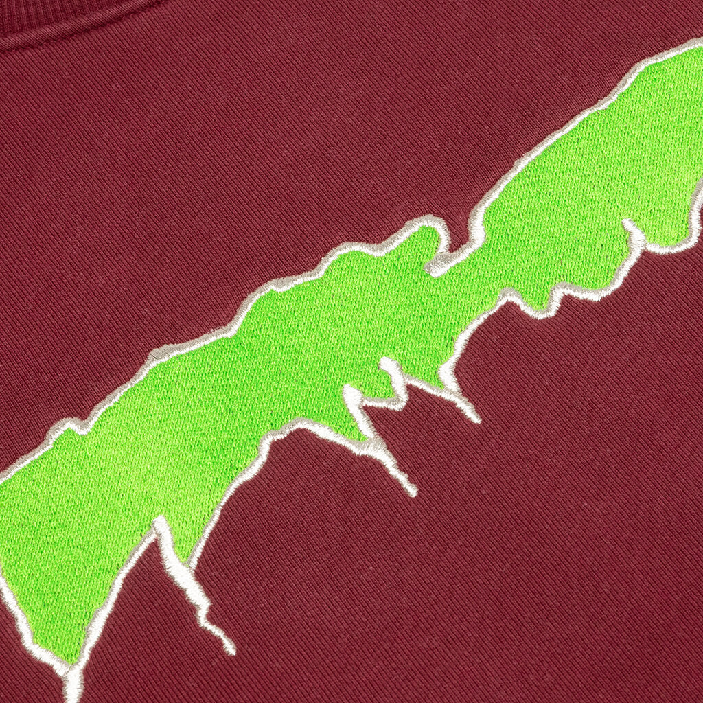 Outline Logo Crewneck - Maroon
