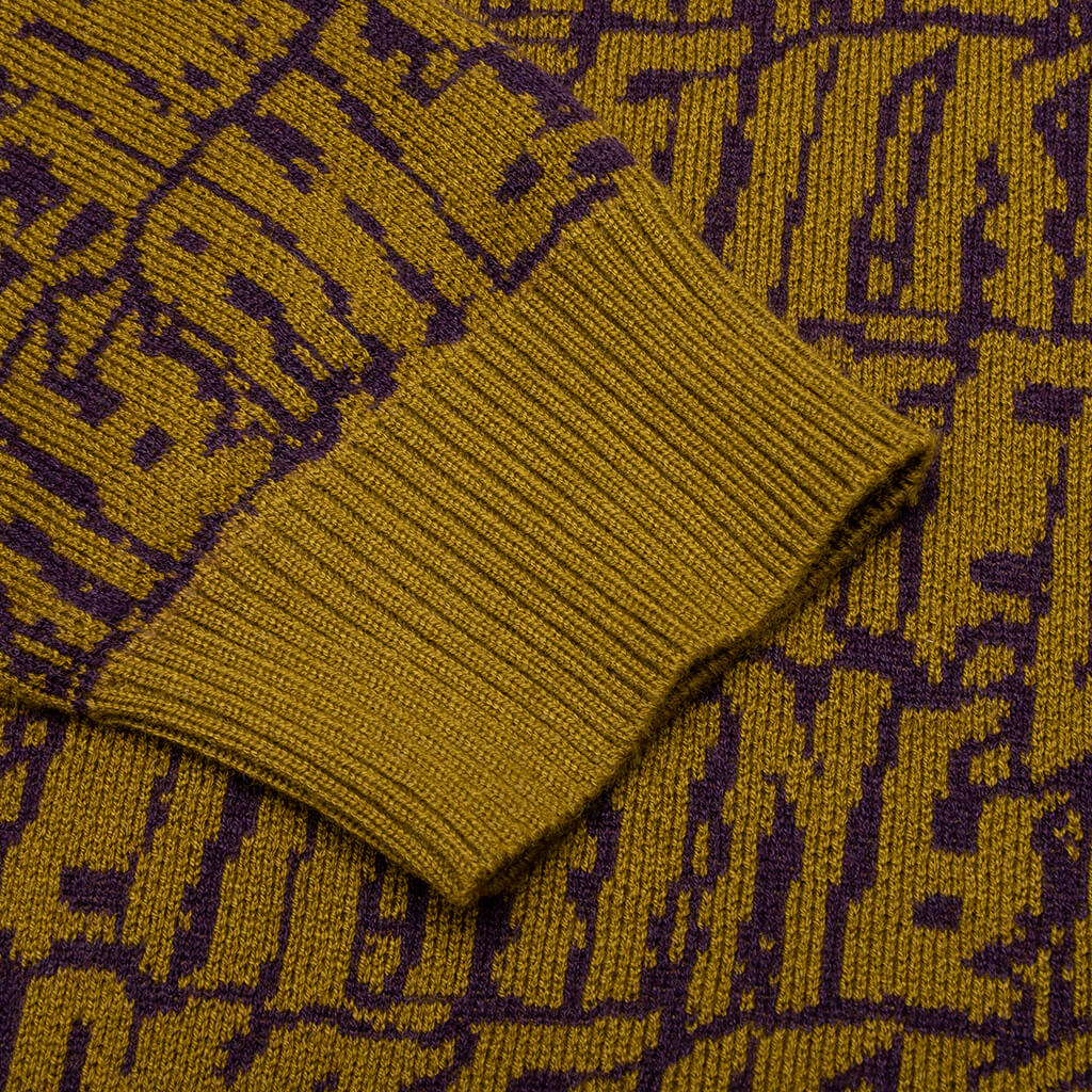 Stretched Stamp Cardigan - Olive