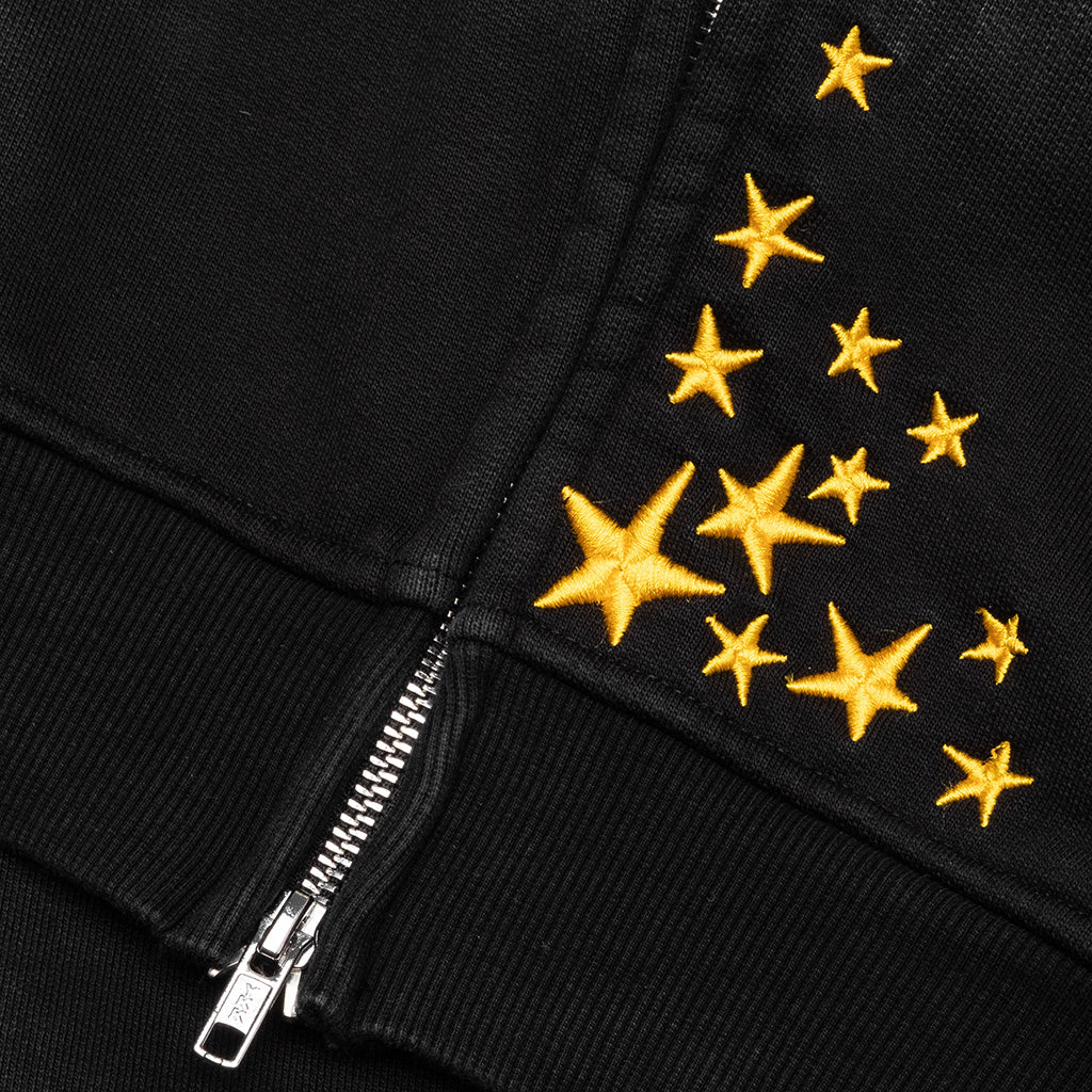 Galaxy Arc Zip Hoodie - Pirate Black
