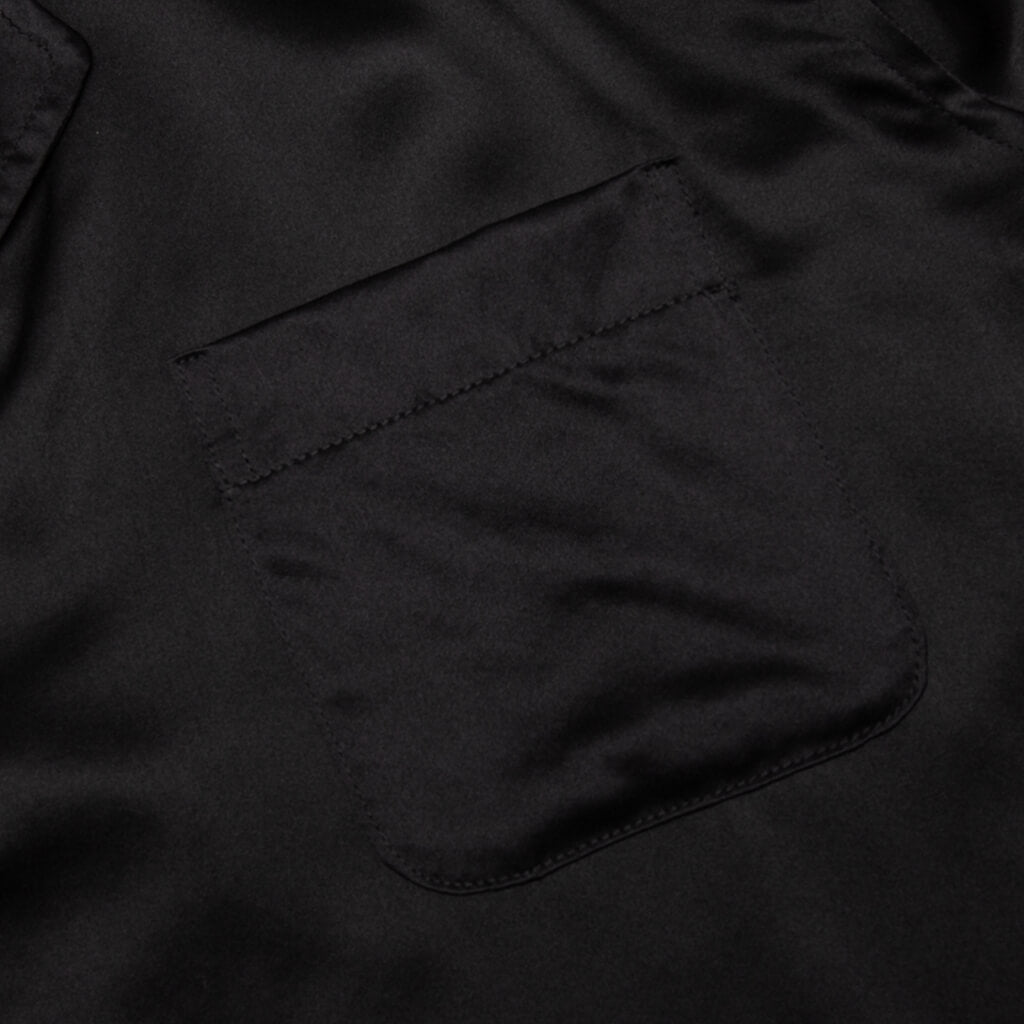 Silk Pajama Shirt - Black