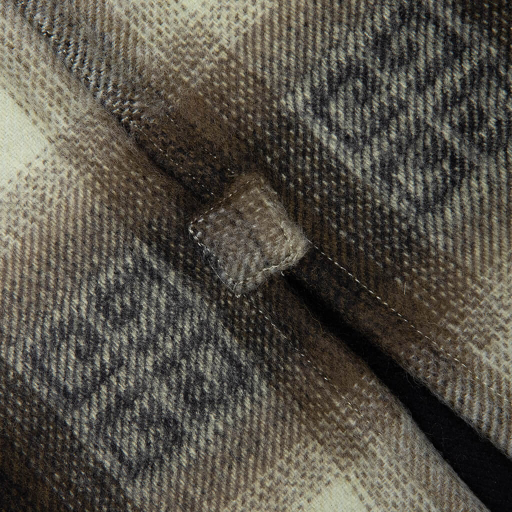 Classic Fit All Over Print L/S Overshirt - Khaki/Black
