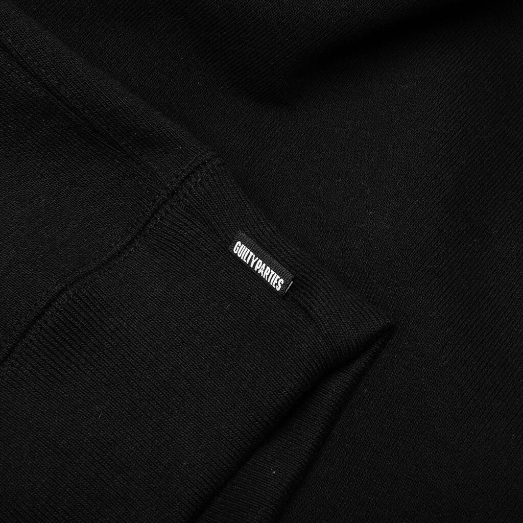 Heavy Weight Pullover Hooded Type-3 Sweatshirt - Black