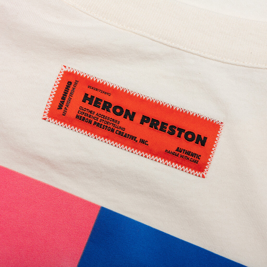 Multi Censored S/S Tee - White/Multi