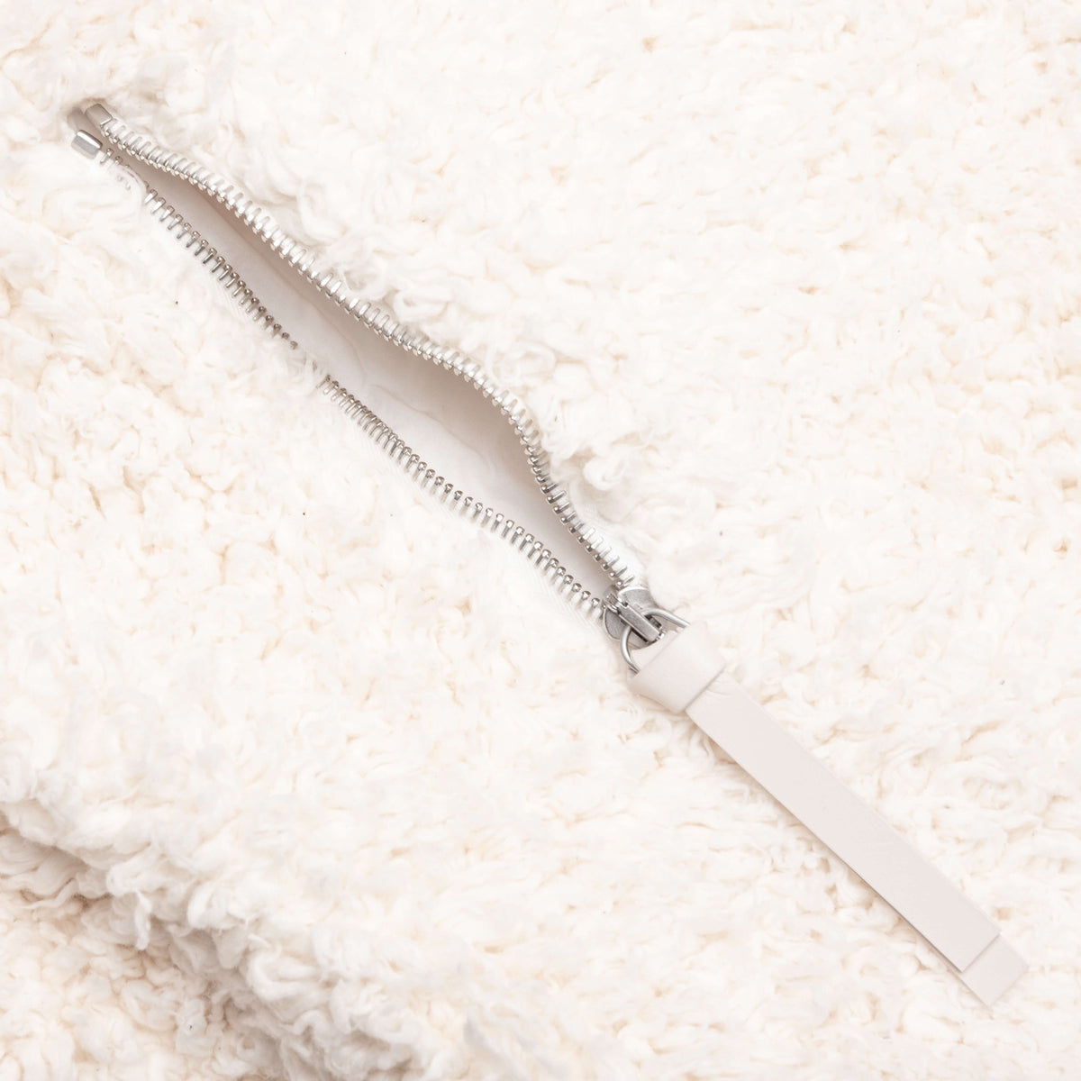 Cotton Fleece Jacket - Eggshell