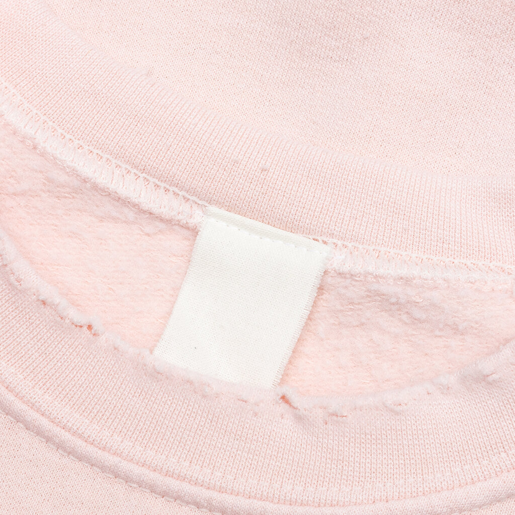 David Bowie Ziggy Crew Fleece - Pink Pigment