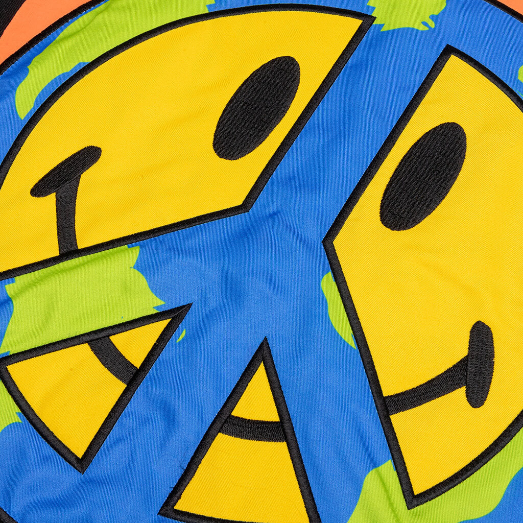 Smiley Earth on Fire Crewneck - Black
