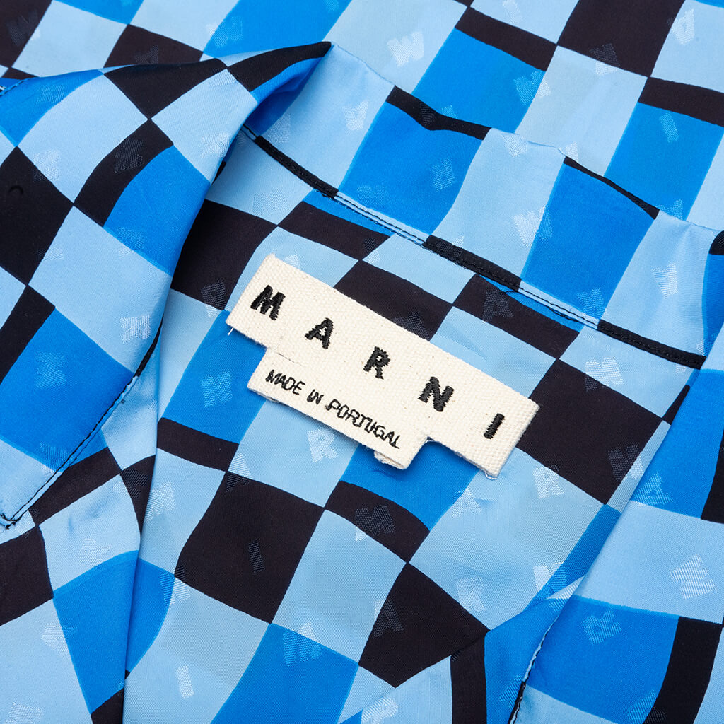 Viscosa Woven Bowling Shirt - Powder Blue