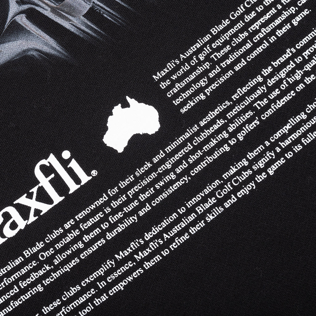 Metalwood x Maxfli Aussie Blade Crewneck Sweatshirt - Black