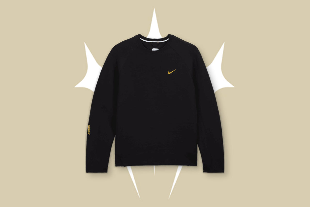 Nike x NOCTA Tech Fleece Crew - Black/University Gold