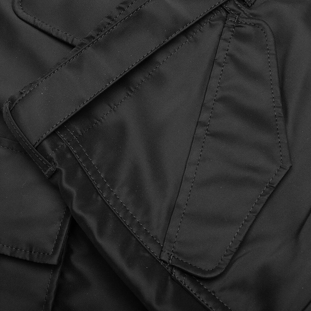 Nylon Twill Shorts - Black