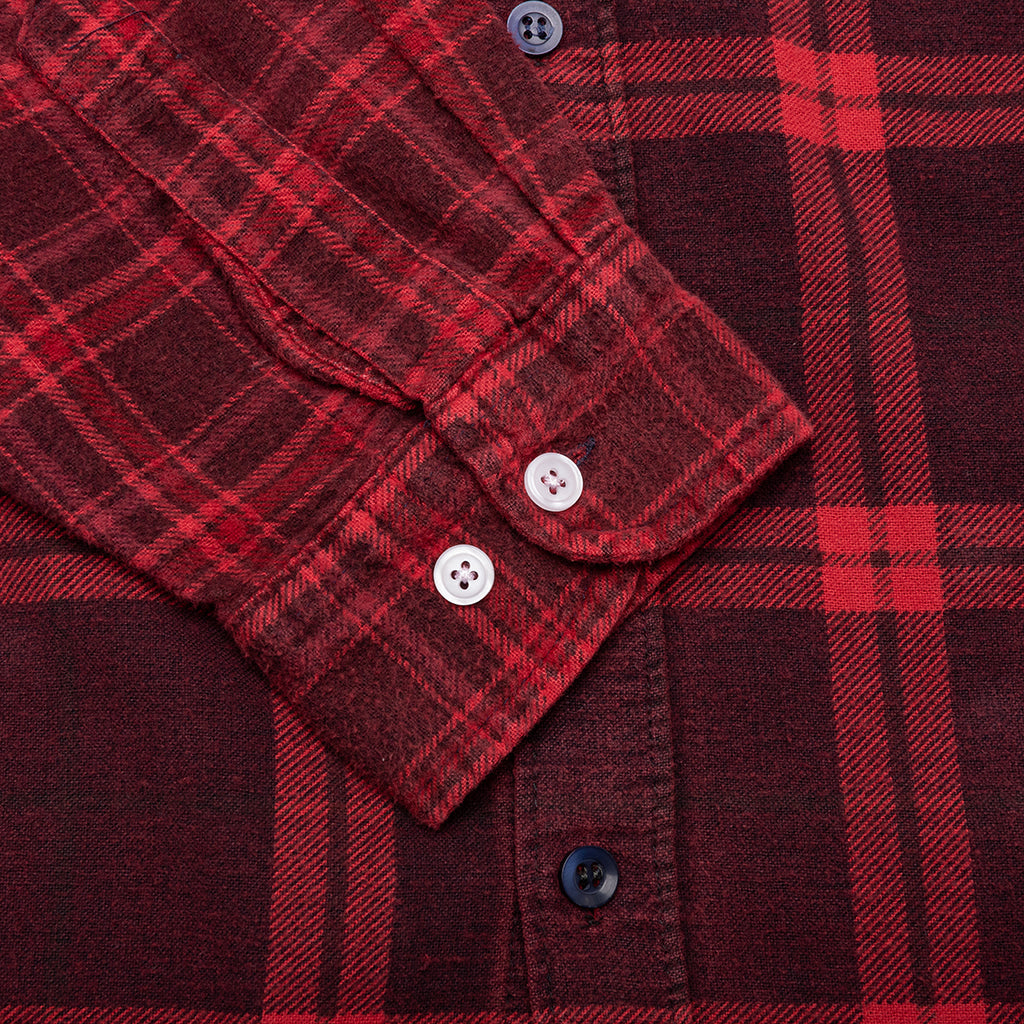 Over Dye 7 Cuts Shirt - Red