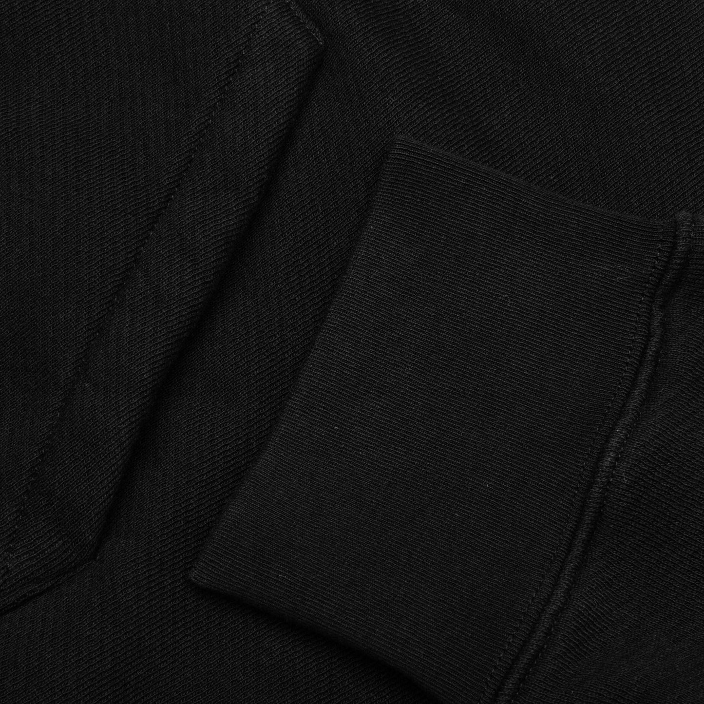 Curved Logo Hoodie - Black/White