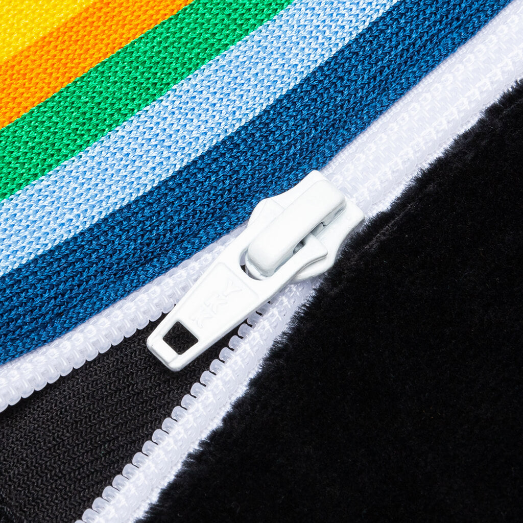 Rainbow Chenille Track Pants - Black/White