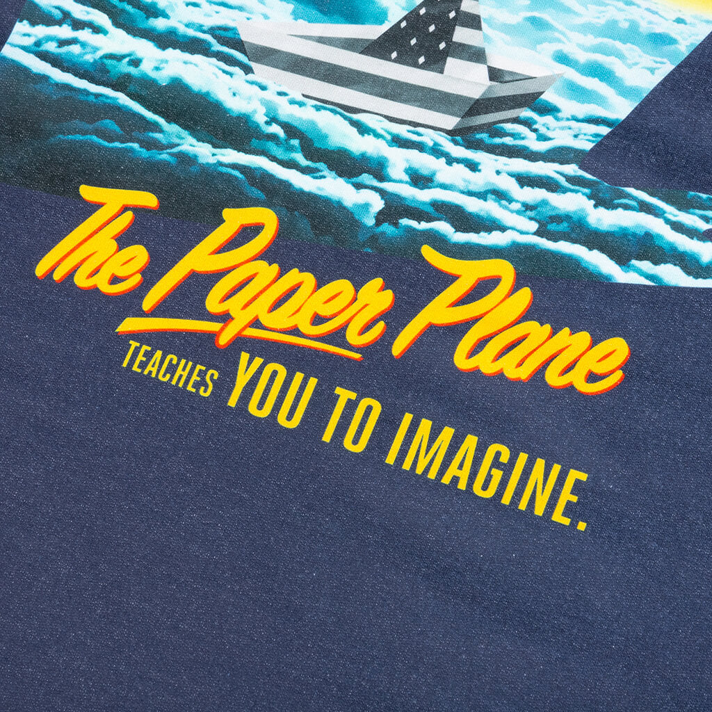 Cloud Surf French Terry Tee - Sapphire