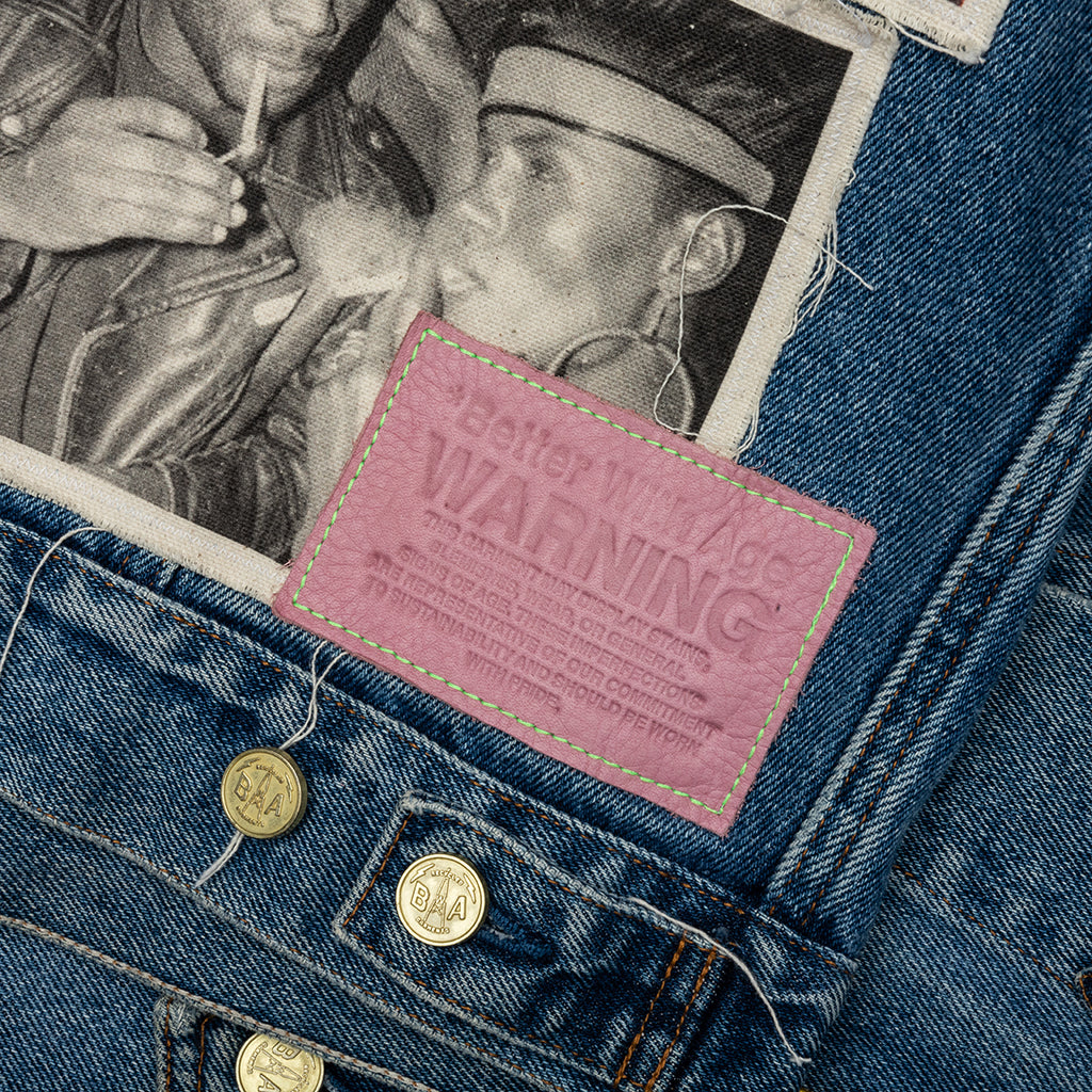Portrait Denim Jacket - Multi