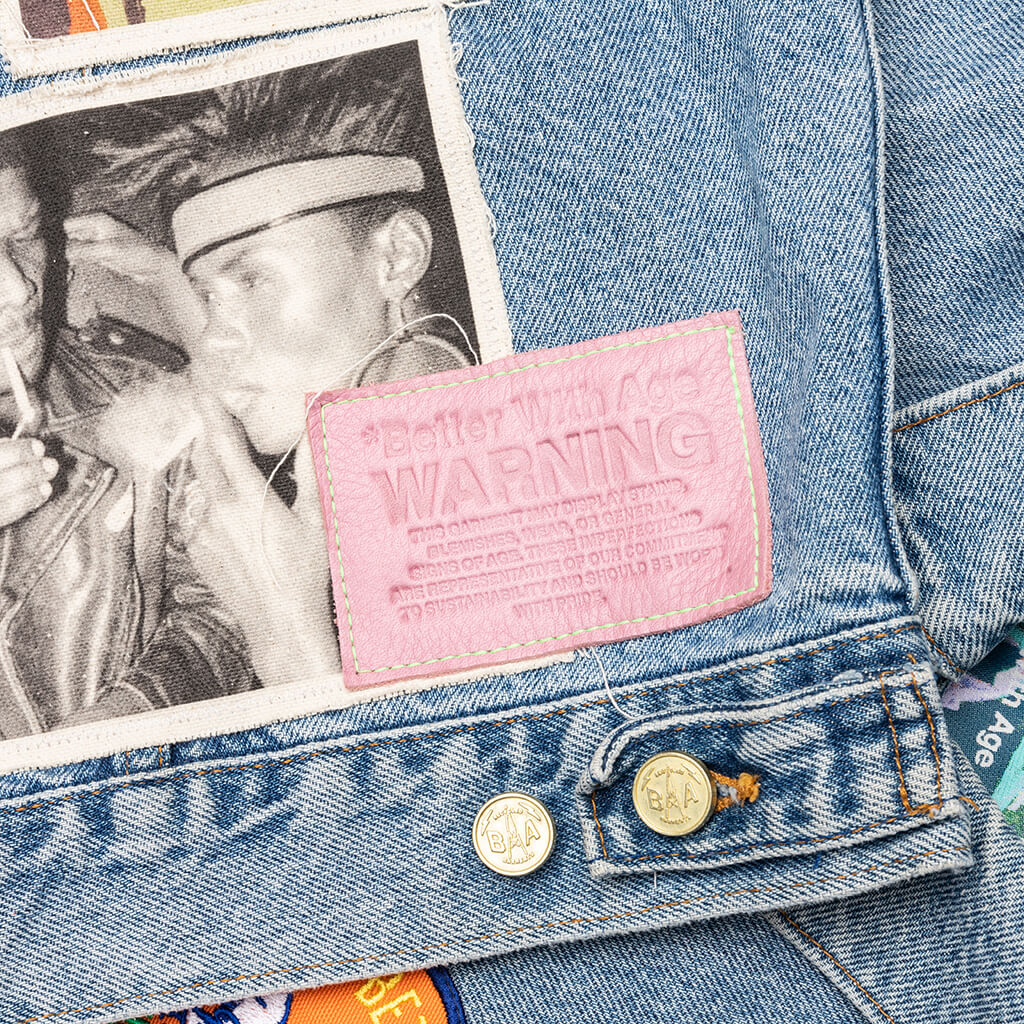 Portrait Denim Jacket - Multi