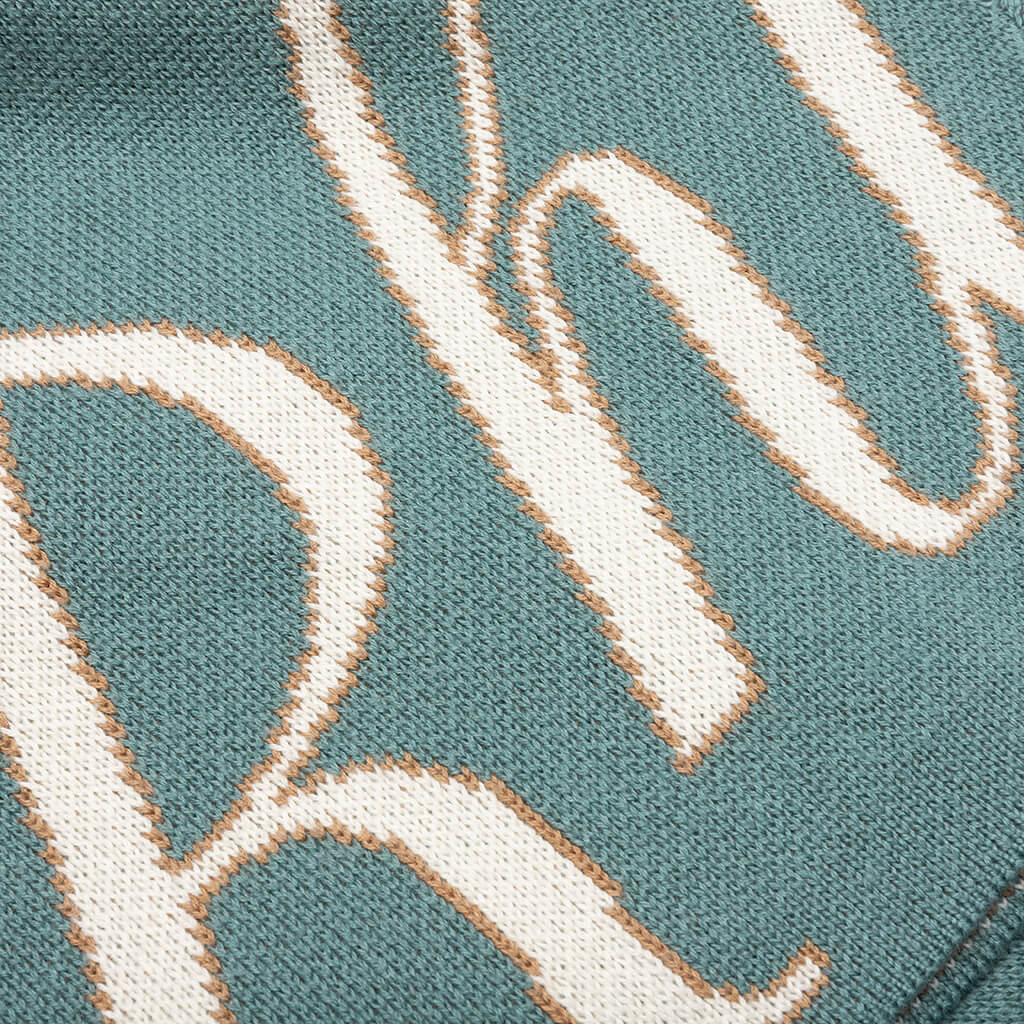 Script Logo Knit Short - Ivory/Spa