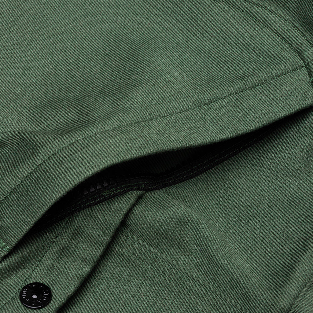 Straight Fit Cargo Pants - Olive Green
