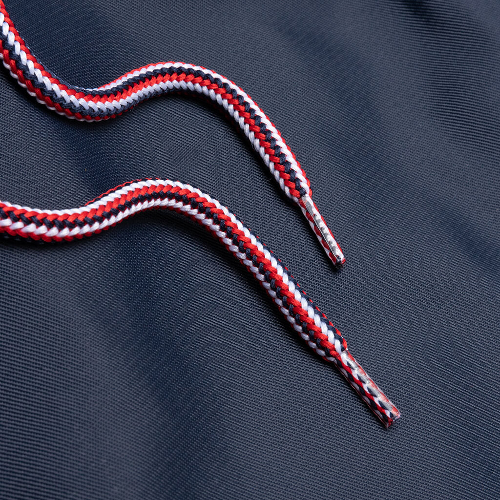 Drawcord Waist Swim Short w/ Solid Swim Tech - Navy