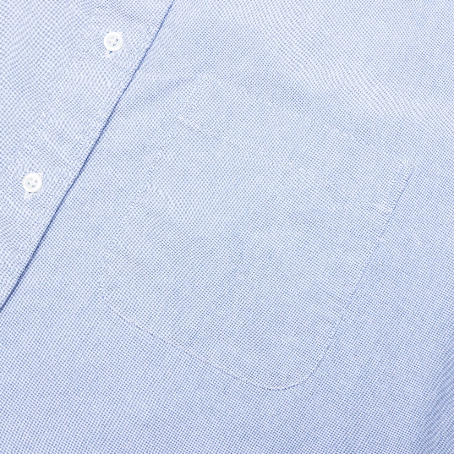 Elbow Patch Straight Fit Button Down L/S Shirt - Light Blue