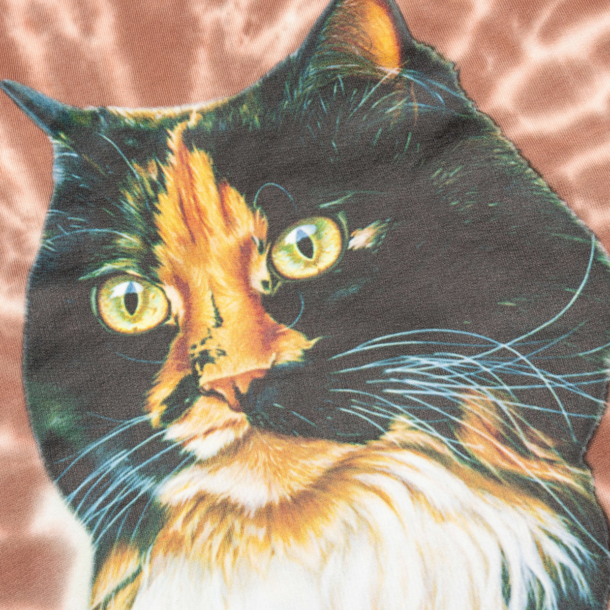 Tie-Dye Cat Sweatshirt - Brown