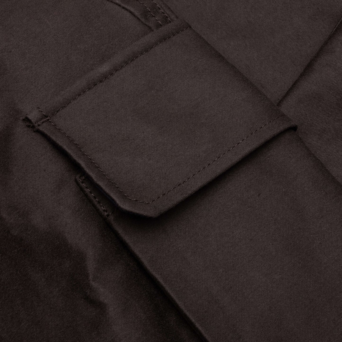 Brown Organic Cotton Cargo Trousers TCY36 - Moca