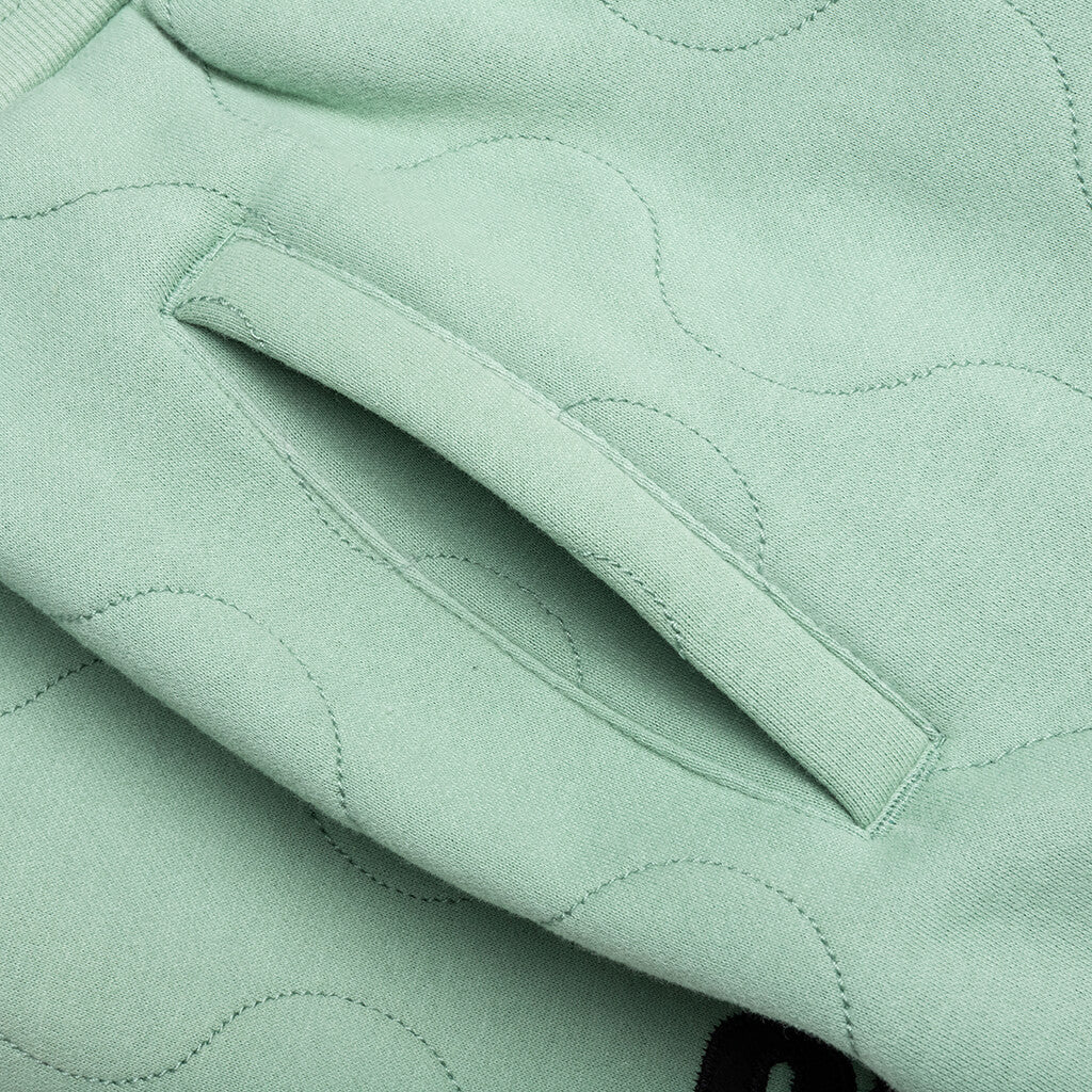 Wave Quilted Easy Pants - Matcha