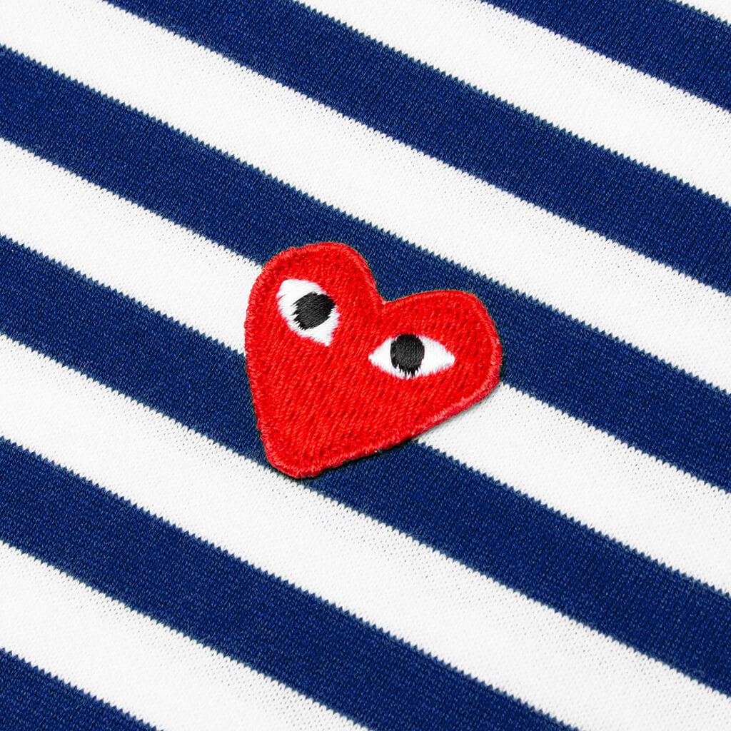 Kid's Striped L/S T-Shirt - Blue/White