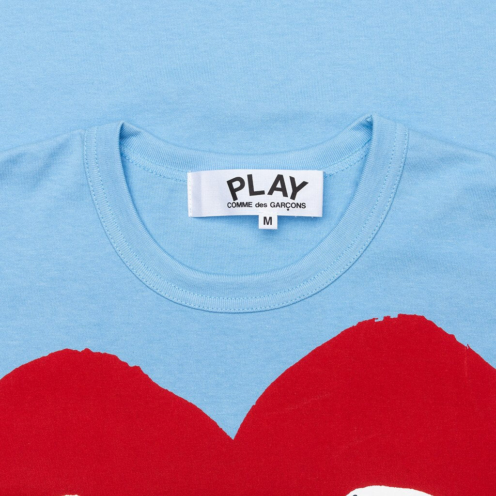 Pastelle Women's Red Logo T-Shirt - Blue