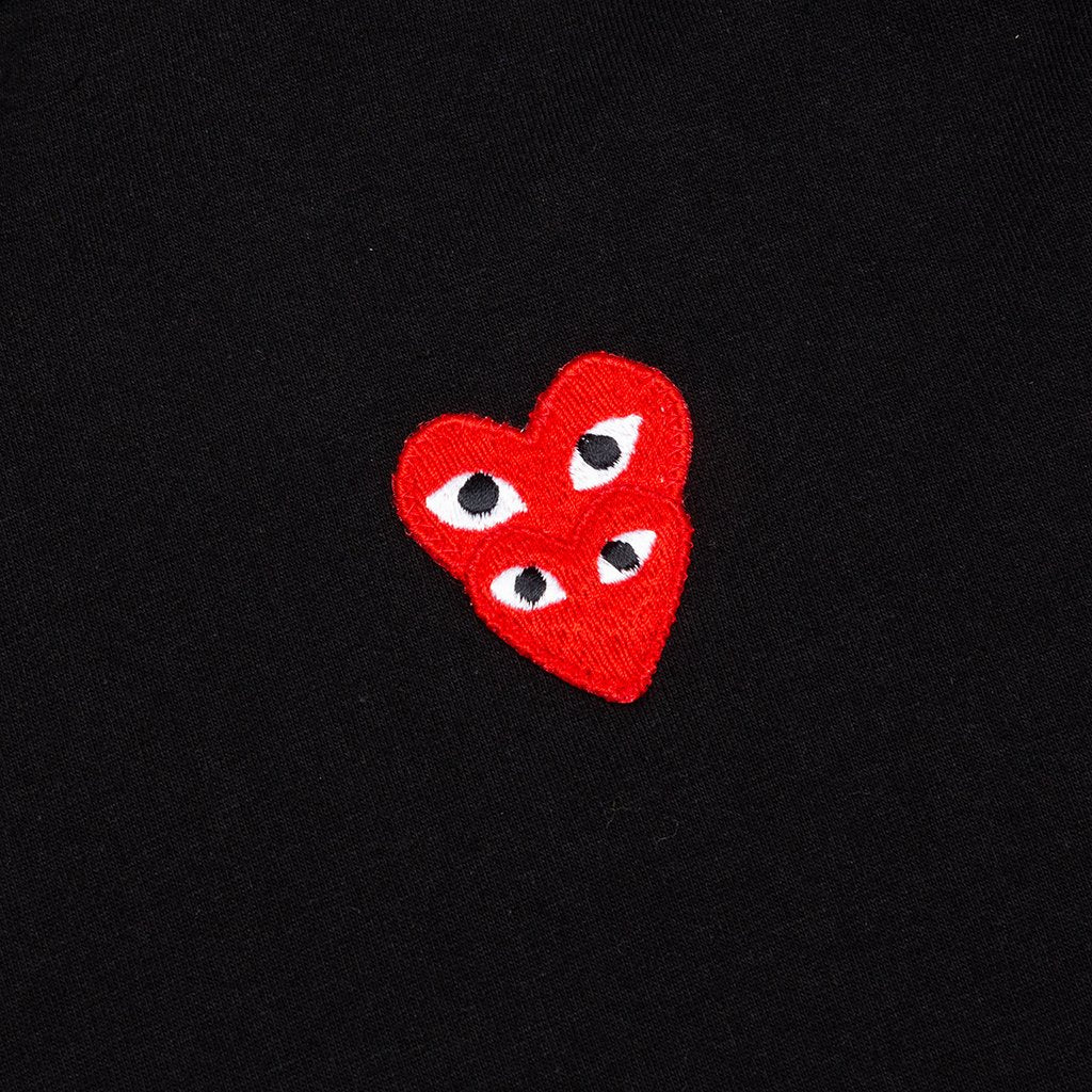 Stacked Heart S/S T-Shirt - Black